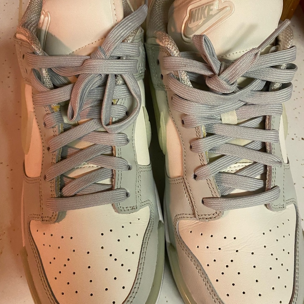 Nike Light Gray and White Athletic Shoes